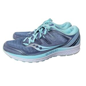 Saucony Guide ISO 2 Running Shoes Womens 10W Wide EVERUN Blue Stability